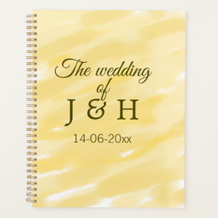 Butter gelbe Pastellgelbe die Hochzeit des Paares Planer