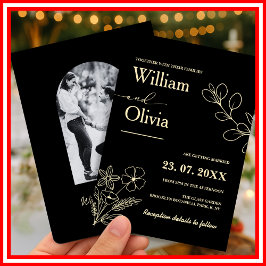 Butter Gelbe Wildblume Einladung Hochzeit