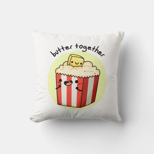Butter Gemeinsam lustige Butter Popcorn Pub Kissen (Vorderseite)