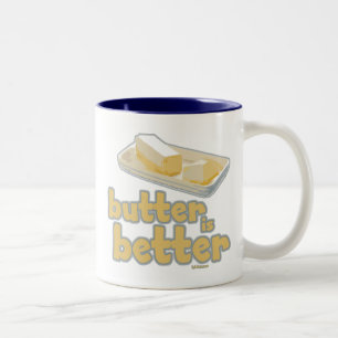 Butter ist besser zweifarbige tasse