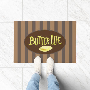 Butter Life Brown Streifen BG Fußmatte