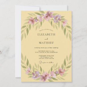 Butter-Lilien-Hochzeit Einladung