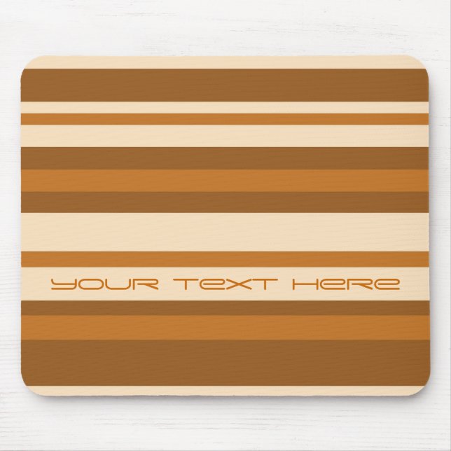 Butter Minze Strip 'Dein Text' Mousepad (Vorne)