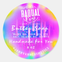 Butter Seife Kosmetik Logo Holograph Farbtherapie