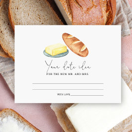 Butter Together - Date night ideas \ Date jar Begleitkarte