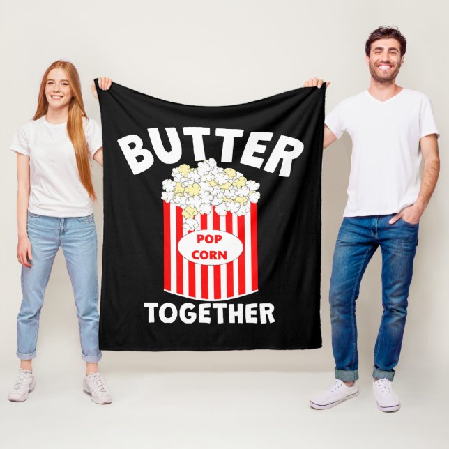 BUTTER Together Movie Popcorn Fleecedecke (Beispiel)