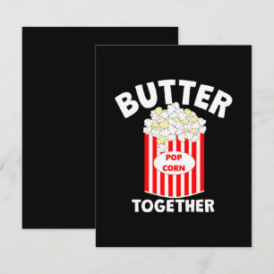 BUTTER Together Movie Popcorn RSVP Karte