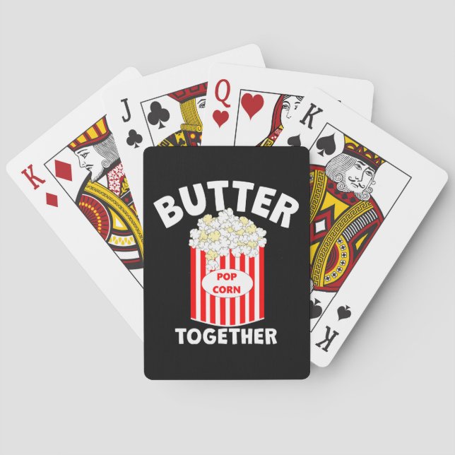 BUTTER Together Movie Popcorn Spielkarten (Rückseite)