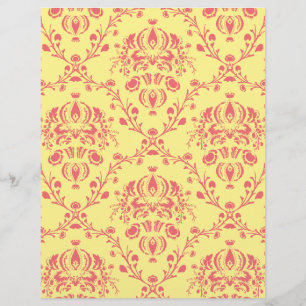 Butter und Cranberry Damask