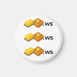 Butter-Waffel-Abzeichen Magnet