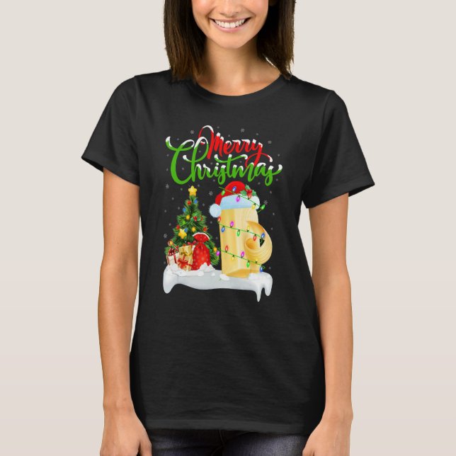 Butter   Xmas Decorations Santa Butter Christmas T-Shirt (Vorderseite)