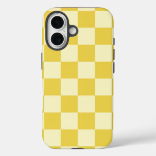 Butter Yellow Checkerboard iPhone 16 Hülle
