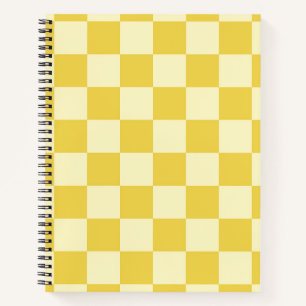 Butter Yellow Checkerboard Notizbuch
