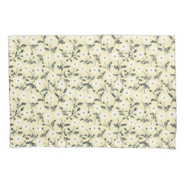 Butter Yellow Cream Modern Farmhouse Daisy Pattern Kissenbezug