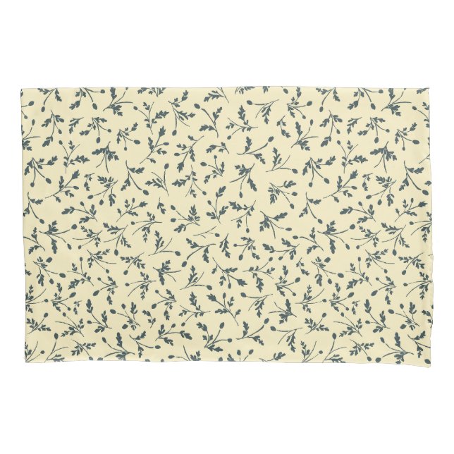 Butter Yellow Modern Farmhouse Daisy Buds Pattern Kissenbezug (Vorderseite)