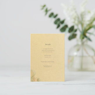 Butter Yellow Peach Ranunculus Details Enclosure Begleitkarte