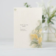 Butter Yellow Sage RSVP Gartenkarte