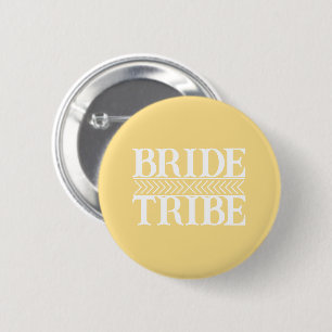 Butter Yellow Stilisierter Braut Stamm Button