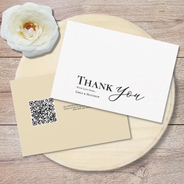 Butter Yellow Wedding Thank You Card (Von Creator hochgeladen)