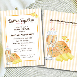 Butter zusammen Brautparty Butter & Brot Thema Einladung
