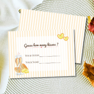 Butter zusammen schätzen, wie viele Kisses Bridal  Begleitkarte