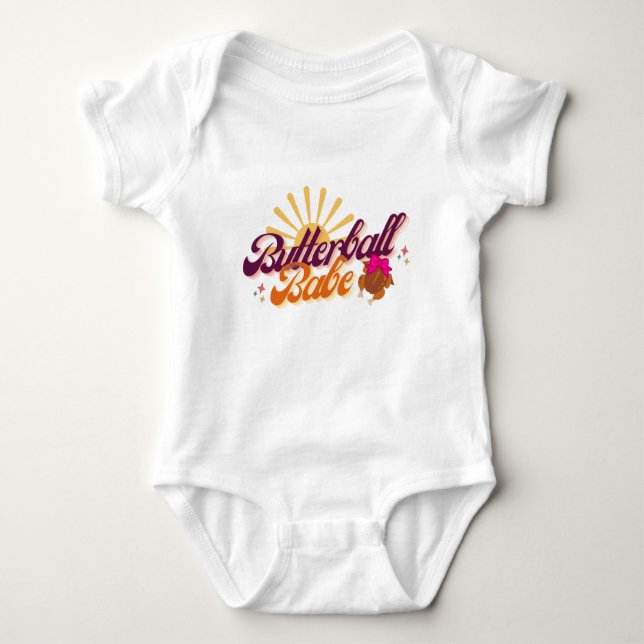 Butterball Babe Baby Bodysuit Strampler (Vorderseite)