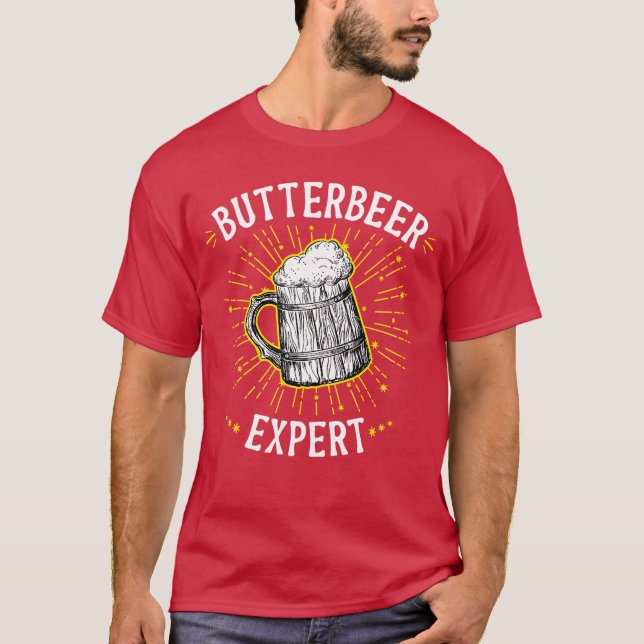 Butterbeer-Experte Butterscotch-Bier T-Shirt (Vorderseite)
