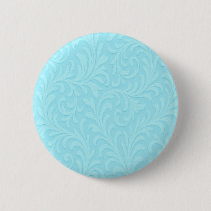 Butterblaues Vintages Muster Button
