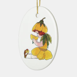 Butterblume-Blumen-Kinderlustiges niedliches Keramik Ornament
