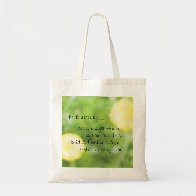 Butterblume-Tasche Tragetasche (Vorne)