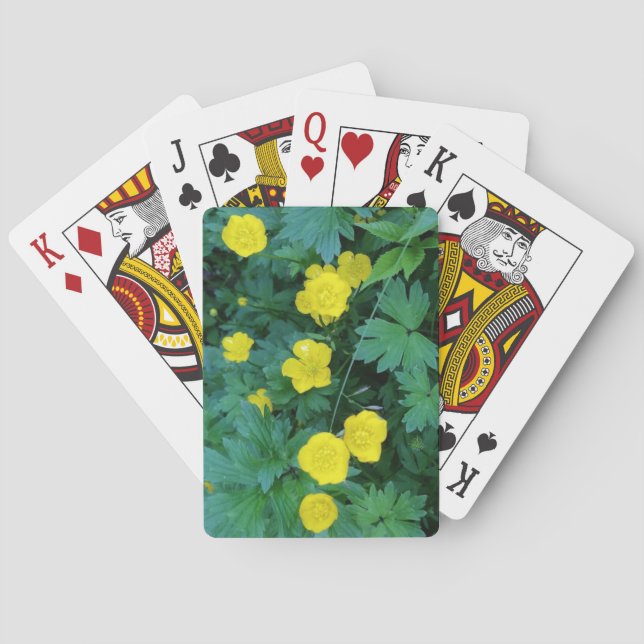 Butterblume-themenorientierte Standardspielkarten Spielkarten (Rückseite)