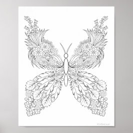 Butterblumen #13 Fantasy Coloring Poster