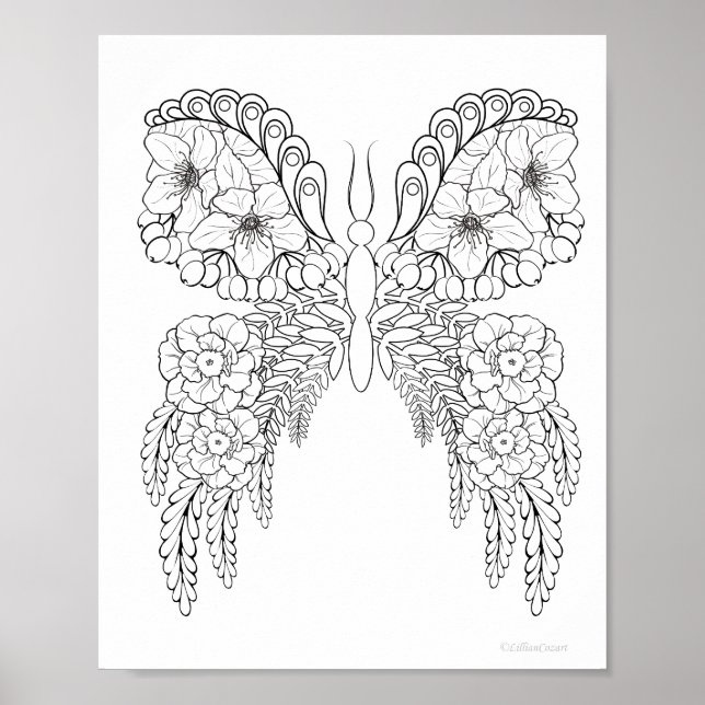 Butterblumen #1 Farbplakat Poster (Vorne)