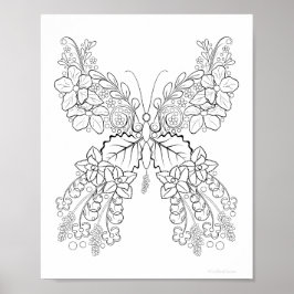 Butterblumen #2 Detaillierte Färbung Poster