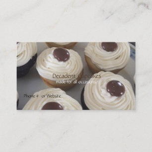 Buttercreme Cupcakes Visitenkarte