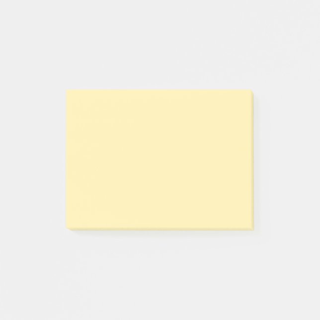 Buttercreme einfarbig post-it klebezettel (Vorderseite)
