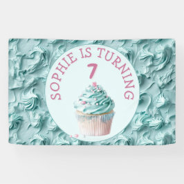 Buttercreme-Icing-Party Geburtstag Banner