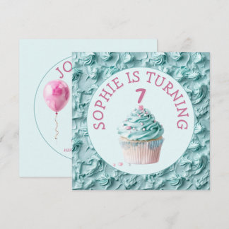 Buttercreme-Icing-Party Geburtstag Einladung