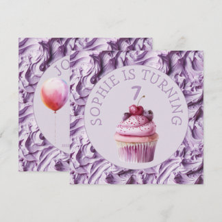 Buttercreme-Icing-Party Geburtstag Einladung