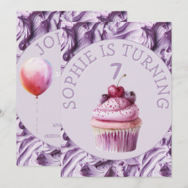 Buttercreme-Icing-Party Geburtstag Einladung