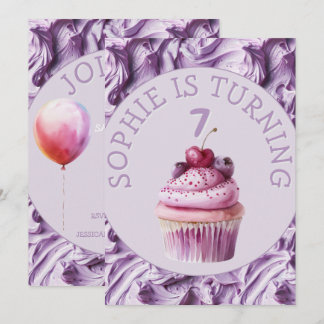 Buttercreme-Icing-Party Geburtstag Einladung