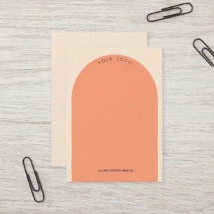 Buttercreme Pfirsiche Arsch Earring Display Visitenkarte