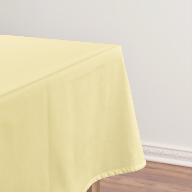 Buttercreme, solide Farbe Tischdecke (Beispiel)