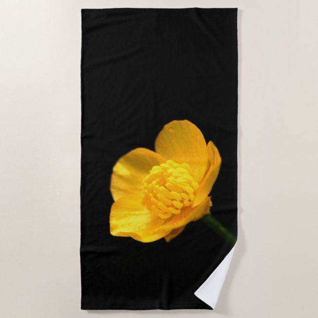 Buttercup Blume btcna Strandtuch (Vorderseite)
