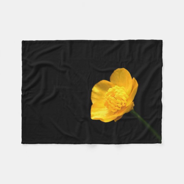 Buttercup Blume fbcnm Fleecedecke (Vorderseite (Horizontal))
