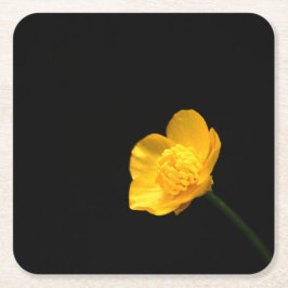 Buttercup-Blume Rechteckiger Pappuntersetzer