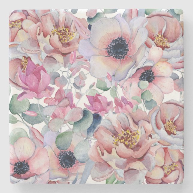 Buttercup-Blume Steinuntersetzer (Vorderseite)