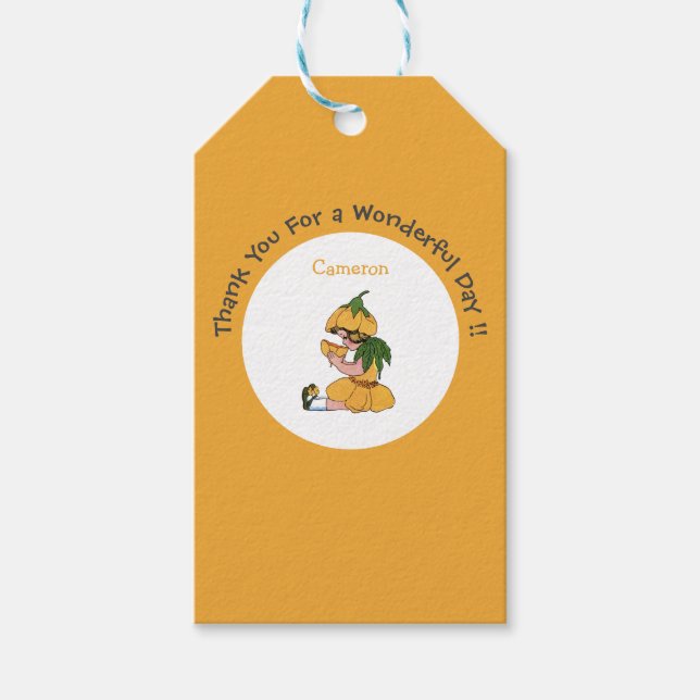 Buttercup Child Whimsical Blume Party Collection Geschenkanhänger (Vorderseite)