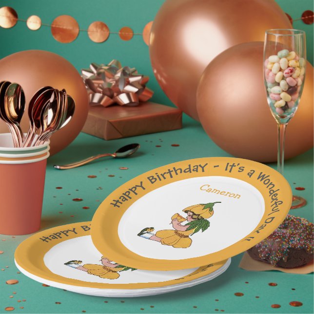 Buttercup Child Whimsical Blume Party Collection Pappteller (Multi)