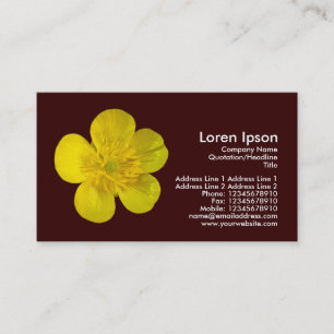 Buttercup - Dunkelbraun Visitenkarte